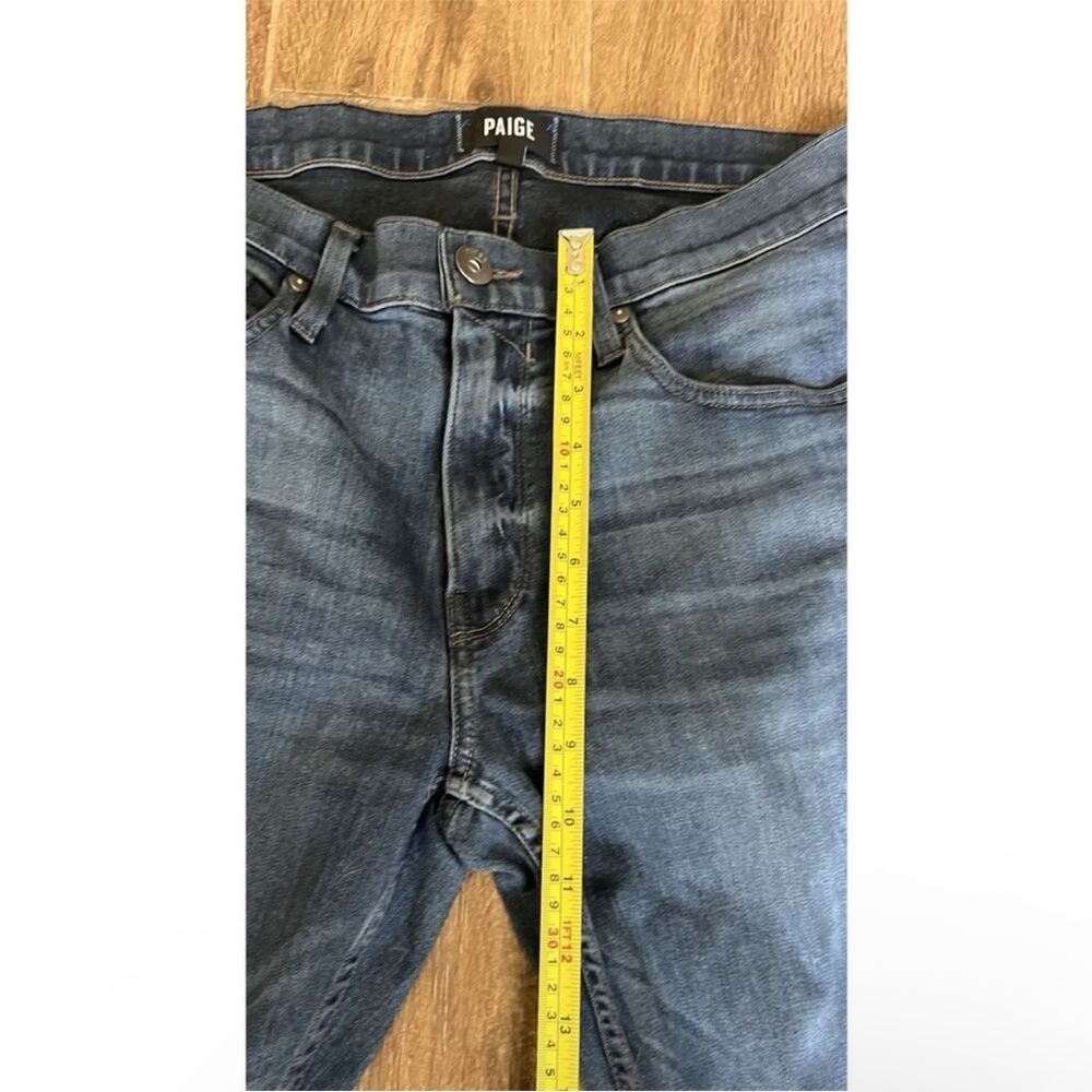 PAIGE Straight Leg Jeans 32 Long Inseam Lennox Classic Grammercy EUC RARE Women - Picture 5 of 9